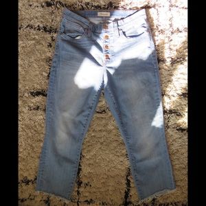 Madewell High Riser Skinny Skinny Crop